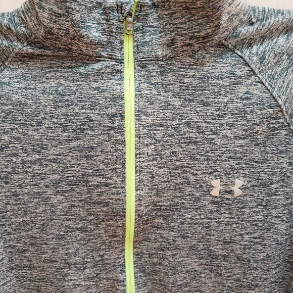 Under Armour Heatgear Tech Twist 1/2 Zip Pullover Top Womens Size XL Gray Golf - Picture 4 of 9